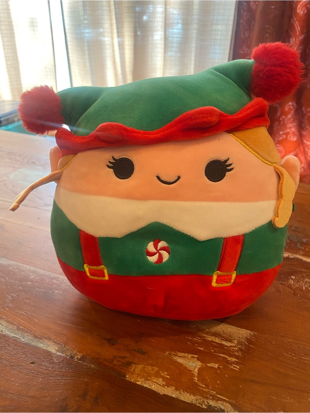Squishmallows Holiday Elf Plush - Green, Red, White